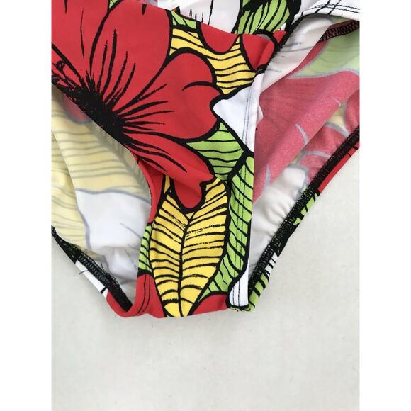 Carabella Collection Vintage Swim Jamaican Splash Floral Bikini Bottom Swimwear - Picture 5 of 6
